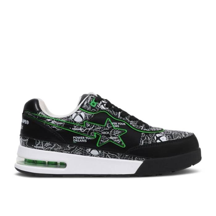 ベイプ Bape 【 Xbox X Roadsta \'Camo\' Men Black 】 メンズ 黒色 ブラック|スニケス