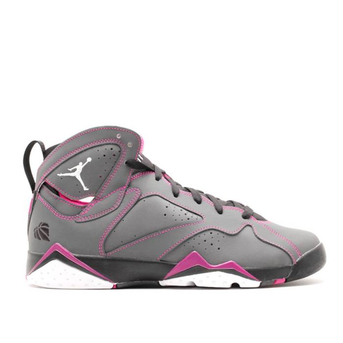 ナイキ　エアジョーダン Air Jordan 【 Jordan 7 Retro 30Th Gs Youth Dark Grey/Black/Fuchsia Flash/White 】 レトロ ジュニア キッズ 灰色 グレー 黒色 ブラック 白色 ホワイト｜スニケス