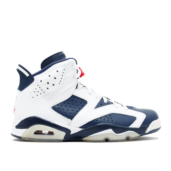 ナイキ エアジョーダン Air Jordan 【 Jordan 6 Retro \u0027Olympic\u0027 2012 Men White/Midnight Navy-Vrsty Red 】 レトロ メンズ 白いこと 白いこと Red 赤・赤いこと