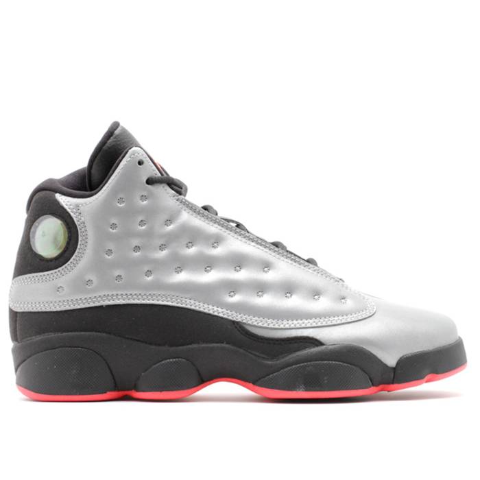 ナイキ エアジョーダン Air Jordan 【 Jordan 13 Retro Premium Gs 'Reflective Silver' Youth Reflective Silver/Infrared 23/Black 】 13 サーティーン レトロ Premium プレミアム ジュニア キッズ Silver 銀色・シルバー 黒|スニケス