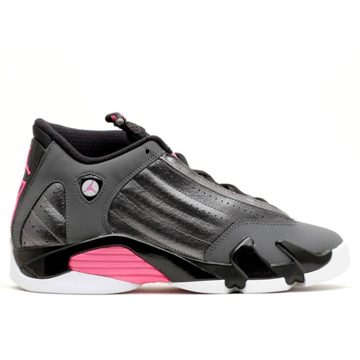 ナイキ エアジョーダン Air Jordan 【 Jordan 14 Retro Gg 'Hyper Pink' Youth Metallic Dark Grey/Black/White/Hyper Pink 】 レトロ ジュニア キッズ 灰色 グレー 黒色 ブラック 白色 ホワイト pink ピンク|スニケス