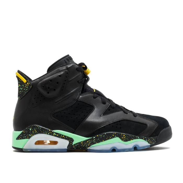 ナイキ　エアジョーダン Air Jordan 【 Jordan 6 Retro 'Brazil Pack' Men Black/Green-Yellow 】 レトロ メンズ 黒色 ブラック