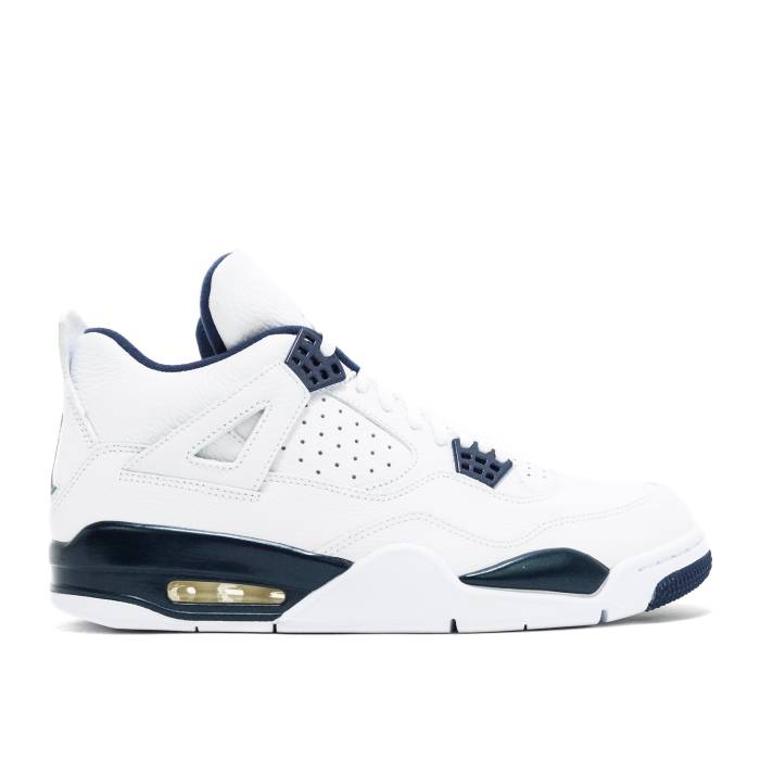ナイキ エアジョーダン Air Jordan 【 Jordan 4 Retro Ls Columbia Men White/Midnight Navy/Legend Blue 】 レトロ メンズ 白色 ホワイト 紺色 ネイビー Legend レジェンド 青色 ブルー