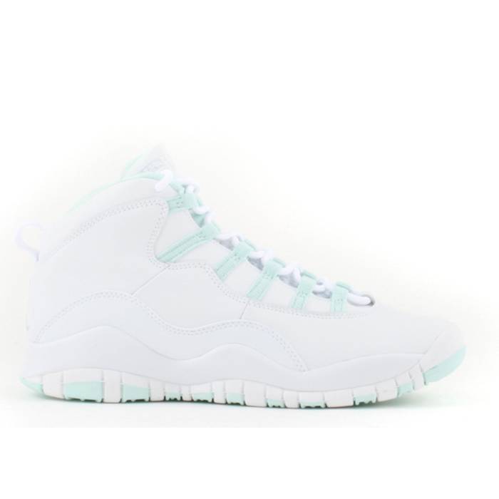 ナイキ　エアジョーダン Air Jordan 【 Jordan 10 Retro Gs Youth White/Ice Green-Varsity Red 】 レトロ ジュニア キッズ 白色 ホワイト Red 赤・レッド