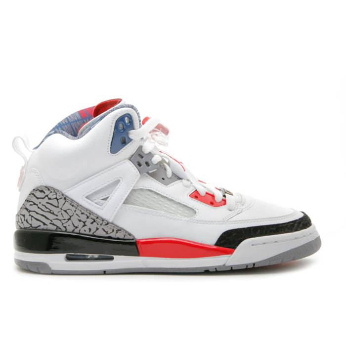 ナイキ　エアジョーダン Air Jordan 【 Jordan Spiz'ike Gs 'Mars Blackmon' Youth White/Fire Red-Black 】 spiz'ike スパイズイック キッズ ベビー マタニティ キッズファッション 靴 スニーカー ジュニア キッズ画像