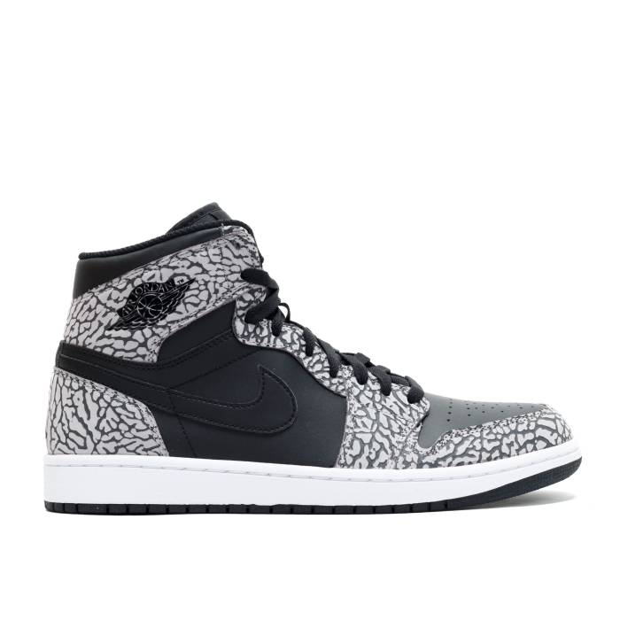 ナイキ エアジョーダン Air Jordan 【 Jordan 1 Retro High 'Black Elephant' Men Black/Cement-White-Varsity Red 】 レトロ ハイ メンズ 黒色 ブラック Red 赤・レッド|スニケス
