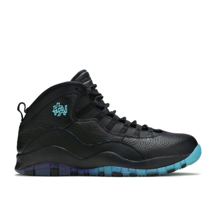 ナイキ エアジョーダン Air Jordan 【 Jordan 10 Retro \u0027Shanghai\u0027 Men Black/Fierce Purple-Gamma Blue 】 レトロ メンズ 黒いこと 黒いこと 青味 青色 メンズ靴-靴-スニーカー