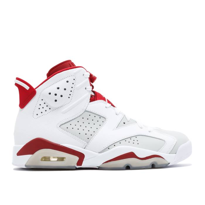 ナイキ エアジョーダン Air Jordan 【 Jordan 6 Retro \u0027Alternate\u0027 Men White/Pure Platinum-Gym Red 】 レトロ メンズ 白いこと 白いこと 純一無雑 Red 赤・赤いこと