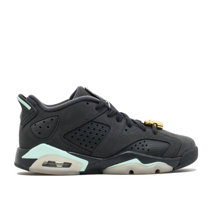 ナイキ　エアジョーダン Air Jordan 【 Jordan 6 Retro Low Gs 'Mint Foam' Youth Anthracite/Mint Foam-Metallic Gold 】 レトロ ジュニア キッズ ゴールド