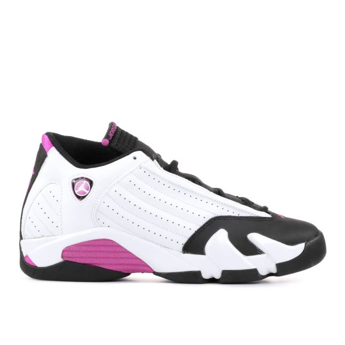 ナイキ　エアジョーダン Air Jordan 【 Jordan 14 Retro Gs 'Fuchsia Blast' Youth White/Fuchsia Flash/Black 】 レトロ ジュニア キッズ 白色 ホワイト 黒色 ブラック｜スニケス