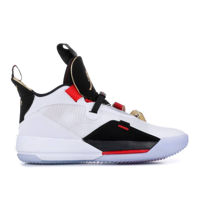 ナイキ エアジョーダン Air Jordan 【 Jordan 33 \u0027Future Of Flight\u0027 Men White/Metallic Gold-Black-Vast Grey 】 メンズ 白いこと 白いこと 薄墨色 薄墨色
