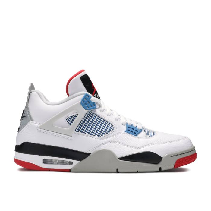 ナイキ エアジョーダン Air Jordan 【 Jordan 4 Retro Se What The 4 Men White/Military Blue/Fire Red/Tech Grey 】 レトロ メンズ 白色 ホワイト 青色 ブルー ファイア Red 赤・レッド テック 灰色 グレー