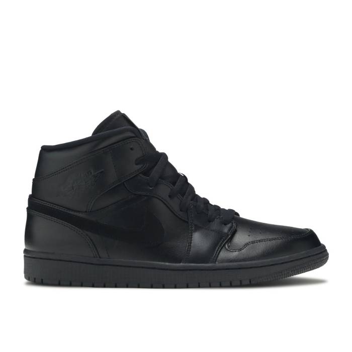 ナイキ エアジョーダン Air Jordan 【 Jordan 1 Mid \u0027Triple Black\u0027 Men Black/Black-Black 】 ミッド メンズ 黒いこと 黒いこと