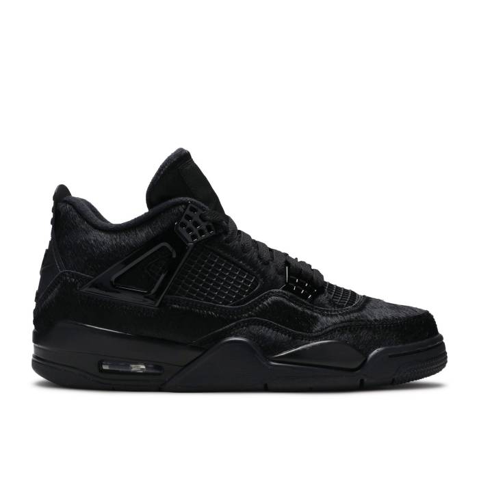 ナイキ エアジョーダン Air Jordan 【 Olivia Kim X Wmns Jordan 4 Retro \u0027No Cover\u0027 Women Black/Black/Black 】 レトロ レディース 黒いこと 黒いこと