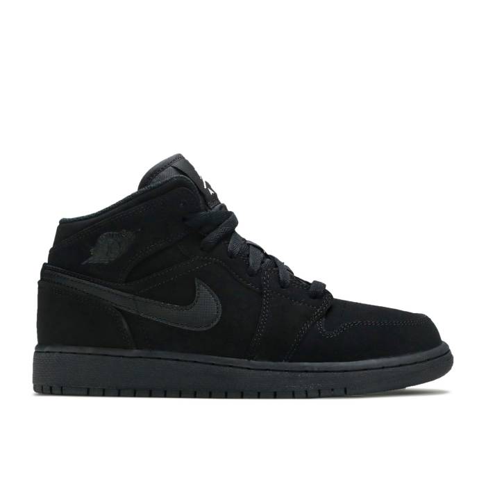 ナイキ エアジョーダン Air Jordan 【 Jordan 1 Mid Bg \u0027Black\u0027 Youth Black/White/Black 】 ミッド 御坊っちゃん キッズ 黒いこと 黒いこと 白いこと 白いこと キッズファッション-スニーカー-キッズ・ベビー・マタニティ