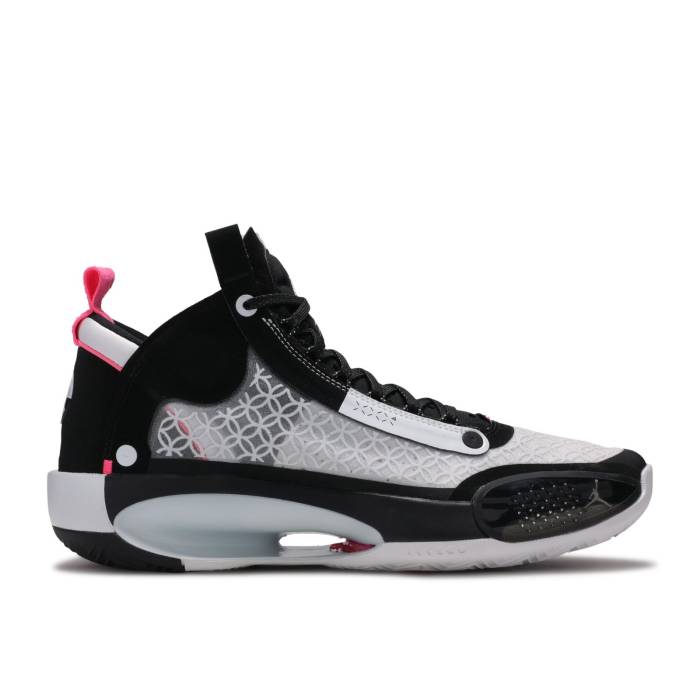 ナイキ　エアジョーダン Air Jordan 【 Jordan 34 \u0027Chinese New Year\u0027 Men Black/Metallic Silver/White/Digital Pink 】 メンズ 黒色 ブラック Silver 銀色・シルバー 白色 ホワイト pink ピンク メンズ靴-スニーカー-靴