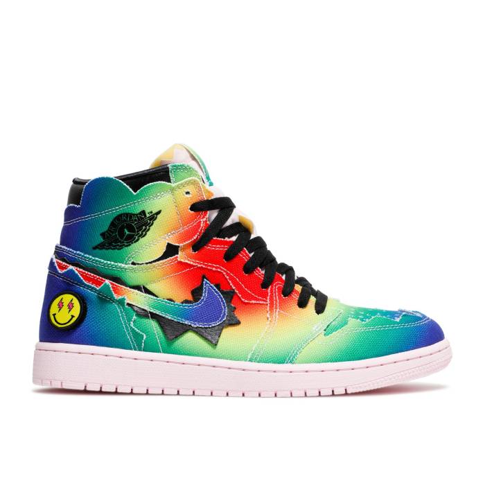 ナイキ エアジョーダン Air Jordan 【 J. Balvin X Jordan 1 Retro Og High Colores Y Vibras Men Multi-Color/Black/Pink Foam/Multi-Color 】 レトロ ハイ メンズ 黒色 ブラック pink ピンク