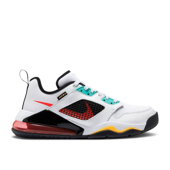 ナイキ エアジョーダン Air Jordan 【 Jordan Mars 270 Low White Jade Orange Men White/Laser Orange/White/Hyper Jade/Bright Crimson/Black 】 翡翠・ジェード メンズ 白色 ホワイト Laser レーザー orange 橙・オレンジ 翡