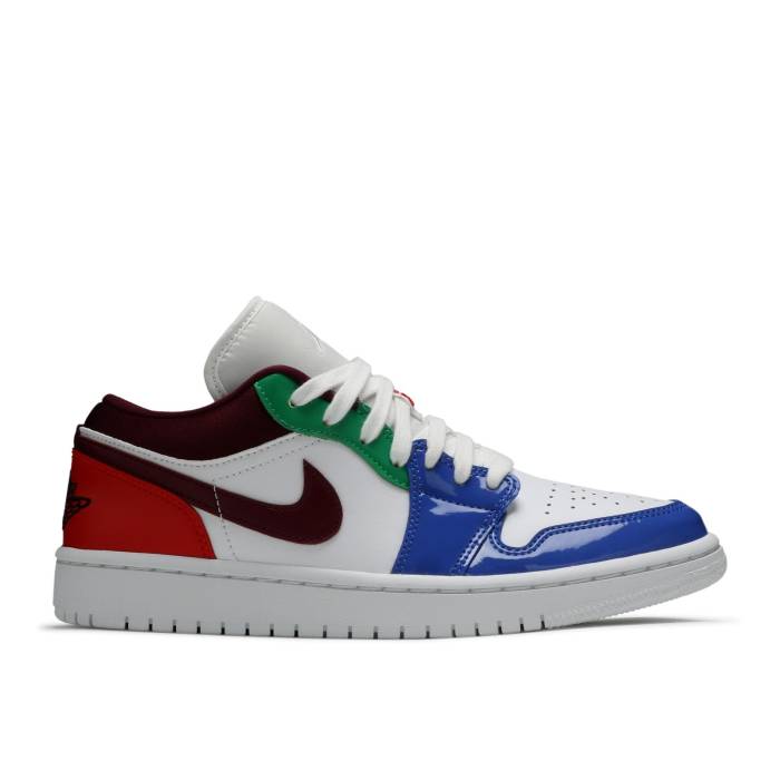 ナイキ エアジョーダン Air Jordan 【 Wmns Jordan 1 Low Se \u0027Multi-Color\u0027 Women White/Hyper Royal/Lucky Green/Dark Beetroot 】 レディース 白いこと 白いこと green 緑・緑であること