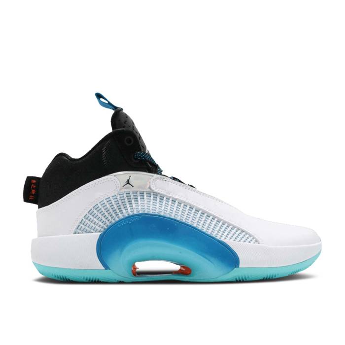 ナイキ エアジョーダン Air Jordan 【 Guo Ailun X Jordan 35 Gs 'Morpho' Youth White/Black/Laser Blue/Metallic Silver 】 ジュニア キッズ 白色 ホワイト 黒色 ブラック Laser レーザー 青色 ブルー Silver 銀色・シル|スニケス