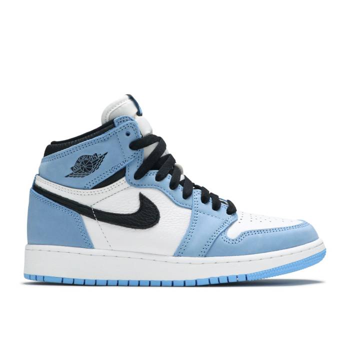 ナイキ エアジョーダン Air Jordan 【 Jordan 1 Retro High Og Gs University Blue Youth White/University Blue/Black 】 レトロ ハイ ジュニア キッズ 白色 ホワイト 青色 ブルー 黒色 ブラック
