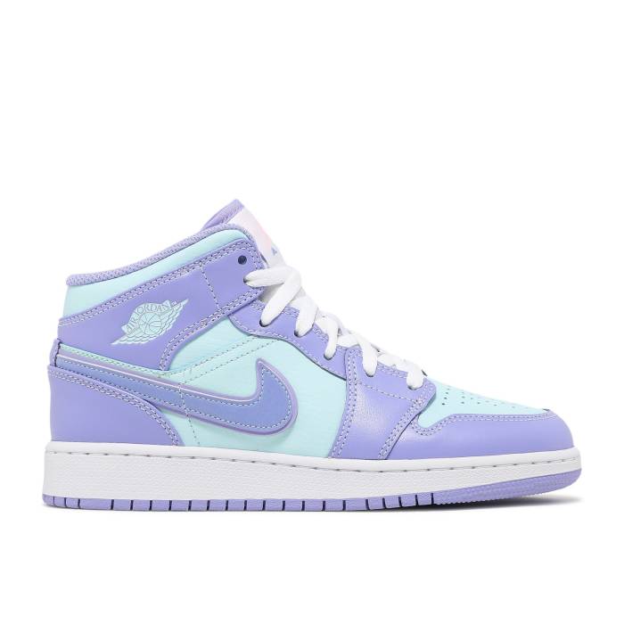 ナイキ エアジョーダン Air Jordan 【 Jordan 1 Mid ガウス \u0027Purple Pulse\u0027 Youth Purple Pulse/Arctic Punch/Glacier Blue 】 ミッド 御坊っちゃん キッズ Purple 紫・パープル 青味 青み