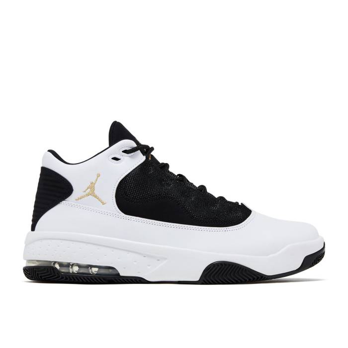 ナイキ エアジョーダン Air Jordan 【 Jordan Max Aura 2 \u0027White Black Gold\u0027 Men White/Metallic Gold/Black 】 マックス 雰囲気 黒いこと 黒いこと メンズ 白いこと 白いこと ゴールド 黒いこと 黒いこと