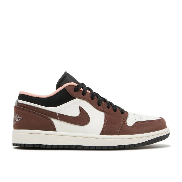 ナイキ エアジョーダン Air Jordan 【 Jordan 1 Low \u0027Mocha\u0027 Men Light Chocolate/Crimson Bliss 】 メンズ クリムゾン