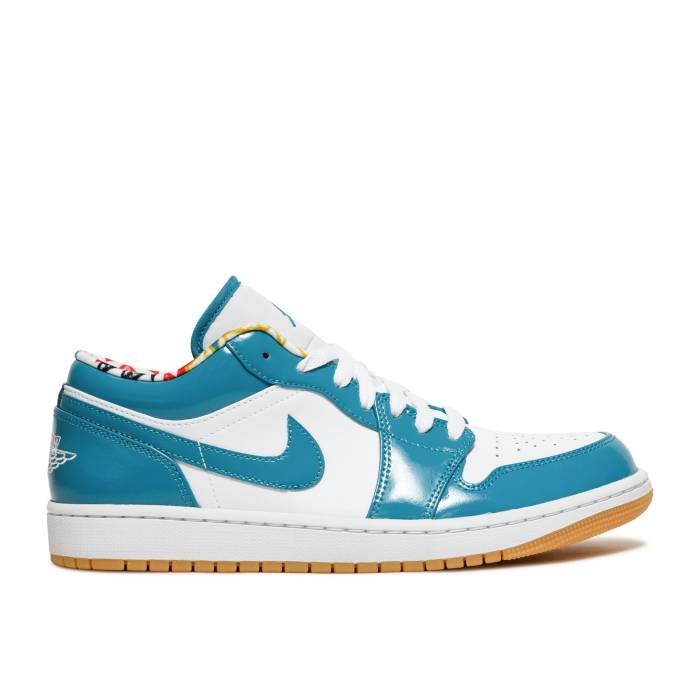 ナイキ エアジョーダン Air Jordan 【 Jordan 1 Low Barcelona Men Cyber Teal/Cyber Teal/White 】 メンズ 白色 ホワイト