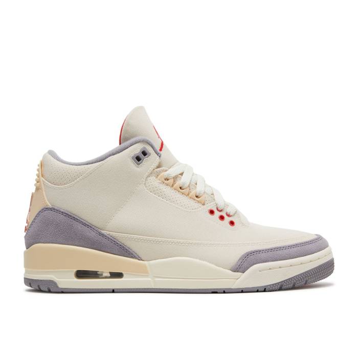 ナイキ エアジョーダン Air Jordan 【 Jordan 3 Retro Se \u0027Muslin\u0027 Men Muslin/University Red/Cement Grey/Sail 】 レトロ メンズ Red 赤・赤いこと 薄墨色・シメント 薄墨色 薄墨色