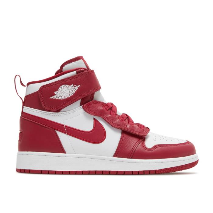 ナイキ エアジョーダン Air Jordan 【 Jordan 1 High Flyease ガウス \u0027Cardinal Red\u0027 Youth Cardinal Red/White 】 ご機嫌 御坊っちゃん キッズ 枢機卿 Red 赤・赤いこと 白いこと 白いこと