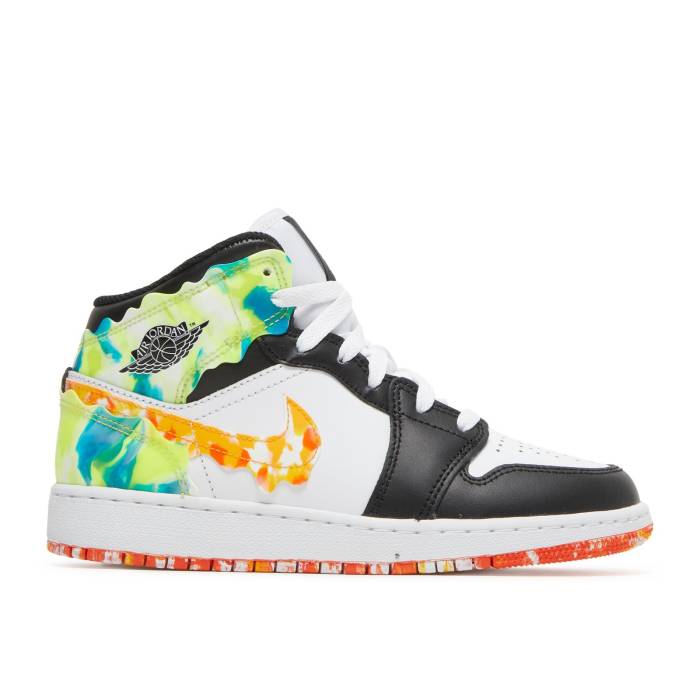ナイキ エアジョーダン Air Jordan 【 Jordan 1 Mid Se ガウス \u0027Drip\u0027 Youth Black/Team Orange/Kumquat/White 】 ミッド 御坊っちゃん キッズ 黒いこと 黒いこと Team 野球クラブ orange 橙・オレンジ色 白いこと 白いこと キッズファッション-靴-キッズ・ベビー・マタニティ