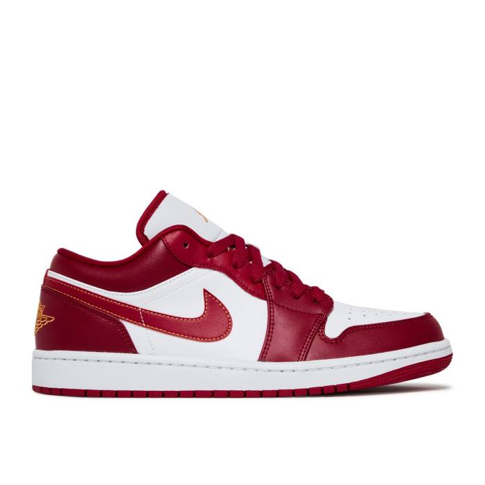 ナイキ エアジョーダン Air Jordan 【 Jordan 1 Low \u0027Cardinal Red\u0027 Men Cardinal Red/White/Light Curry 】 メンズ 枢機卿 Red 赤・赤いこと 白いこと 白いこと カリー