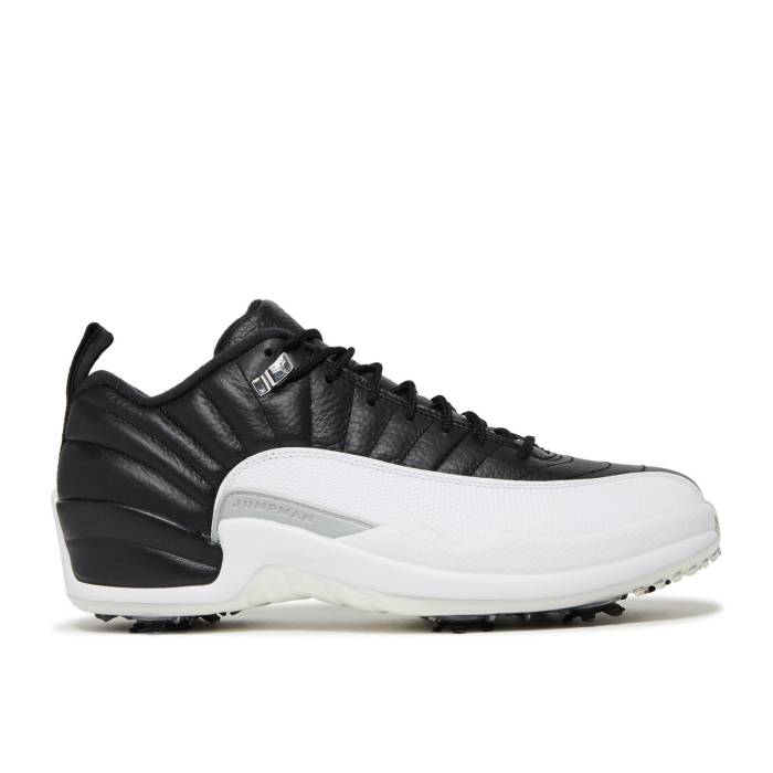 ナイキ エアジョーダン Air Jordan 【 Jordan 12 Low Golf \u0027Playoffs\u0027 Men Black/Varsity Red/Metallic Silver/White 】 golf ゴルフ メンズ 黒いこと 黒いこと Red 赤・赤いこと Silver しろがね色・しろがね色 白いこと 白いこと