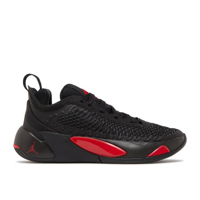 ナイキ エアジョーダン Air Jordan 【 Jordan Luka 1 ガウス \u0027Bred\u0027 Youth Black/University Red/Dark Grey 】 御坊っちゃん キッズ 黒いこと 黒いこと Red 赤・赤いこと 薄墨色 薄墨色