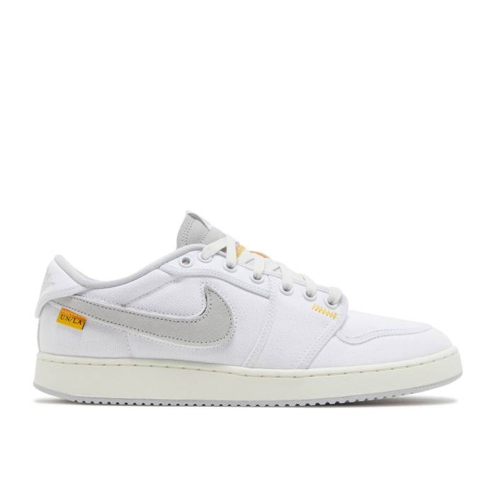 ナイキ　エアジョーダン Air Jordan 【 Union La X Jordan 1 Ko Low 'White Neutral Grey' Men White/Sail/University Gold/Neutral Grey 】 Union ユニオン ロサンゼルス メンズ 白色 ホワイト ゴールド 灰色 グレー