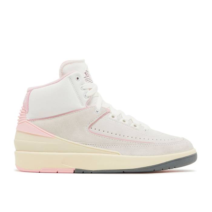 ナイキ エアジョーダン Air Jordan 【 Wmns Jordan 2 Retro \u0027Soft Pink\u0027 Women Summit White/Gym Red/Medium Soft Pink/Muslin 】 レトロ レディース 白いこと 白いこと Red 赤・赤いこと pink さくら色