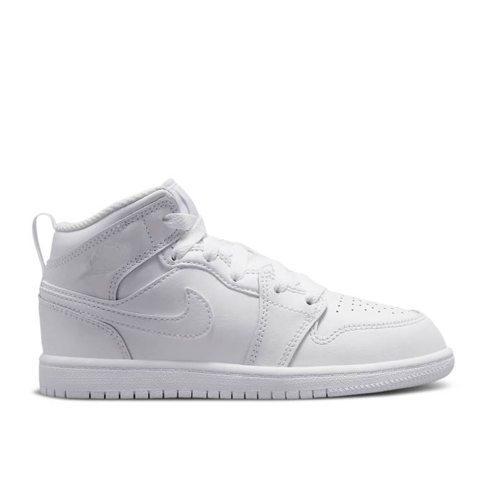 ナイキ エアジョーダン Air Jordan 【 Jordan 1 Mid Ps \u0027Triple White\u0027 2023 Youth White/White/White 】 ミッド 御坊っちゃん キッズ 白いこと 白いこと キッズファッション-スニーカー-キッズ・ベビー・マタニティ