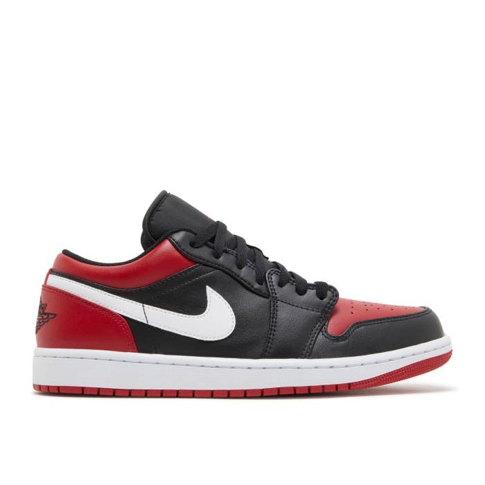 ナイキ　エアジョーダン Air Jordan 【 Jordan 1 Low 'Alternate Bred Toe' Men Black/Gym Red/White 】 メンズ 黒色 ブラック Red 赤・レッド 白色 ホワイト