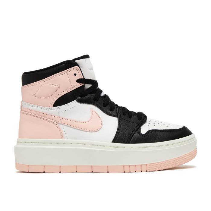 ナイキ エアジョーダン Air Jordan 【 Wmns Jordan 1 Elevate High \u0027Atmosphere\u0027 Women Black/Atmosphere/White/Sail 】 ご機嫌 レディース 黒いこと 黒いこと 白いこと 白いこと