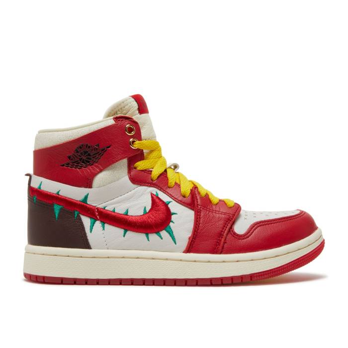 ナイキ エアジョーダン Air Jordan 【 Teyana Taylor X Wmns Jordan 1 High Zoom Comfort 2 A Rose From Harlem Women Gym Red/Black/Summit White/Earth/Coconut Milk 】 ハイ ズーム Rose ローズ レディース Red 赤・レッド 黒色 ブ