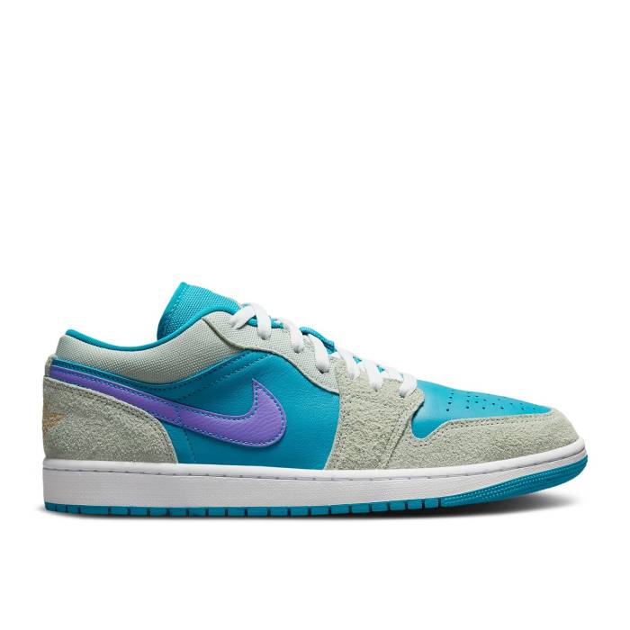 ナイキ エアジョーダン Air Jordan 【 Jordan 1 Low Se \u0027Aquatone Concord\u0027 Men Pistachio Frost/Aquatone/Psychic Purple/Celestial Gold 】 メンズ Purple 紫・パープル ゴールド