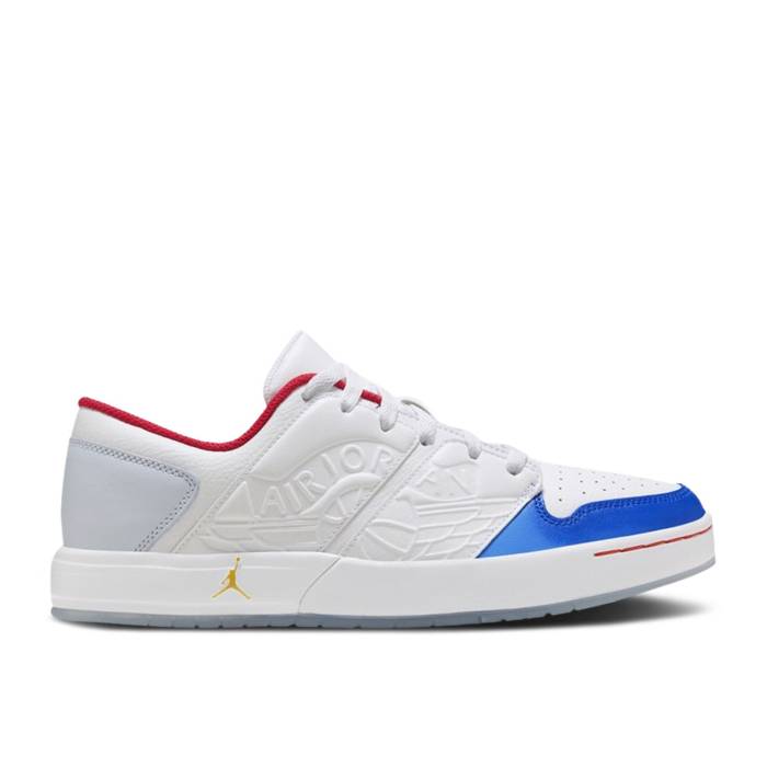 ナイキ エアジョーダン Air Jordan 【 Jordan Nu Retro 1 Low \u0027Philippines\u0027 Men White/White/White/Game Royal Blue/Ice Blue/University Red 】 レトロ メンズ 白いこと 白いこと Game 取り組み 青み 青色 Red 赤・赤いこと