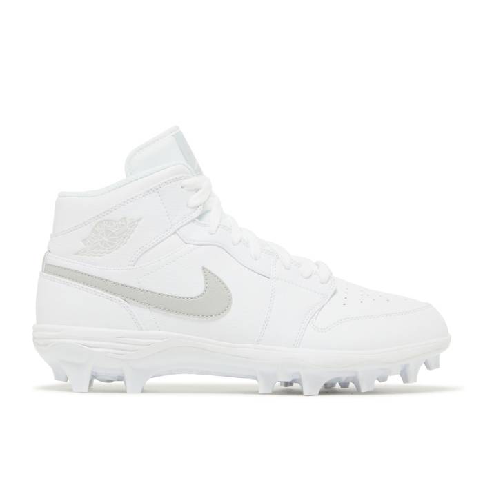 ナイキ エアジョーダン Air Jordan 【 Jordan 1 Mid Td Cleat \u0027Grey Fog\u0027 Men White/Grey Fog/White 】 ミッド メンズ 白いこと 白いこと 薄墨色 薄墨色