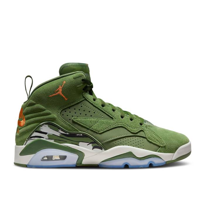 ナイキ エアジョーダン Air Jordan 【 Jordan Mvp \u0027Sky J Light Olive\u0027 Men Sky J Light Olive/Bright Mandarin/Black/Sail 】 メンズ 天の原 olive オリーブ 黒いこと 黒いこと