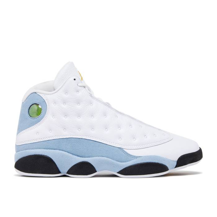 ナイキ エアジョーダン Air Jordan 【 Jordan 13 Retro \u0027Blue Grey\u0027 Men White/Yellow Ochre/Blue Grey/Black 】 13 サー青二才 レトロ メンズ 白いこと 白いこと yellow 黄味がかった・黄色 青碧 青碧 薄墨色 薄墨色 黒いこと ブ