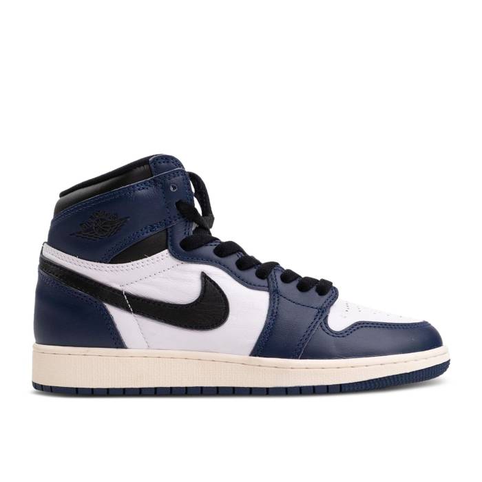 ナイキ　エアジョーダン Air Jordan 【 Jordan 1 Retro High Og Gs 'Midnight Navy' Youth Midnight Navy/Black/White/Sail 】 レトロ ハイ ジュニア キッズ 紺色 ネイビー 黒色 ブラック 白色 ホワイト