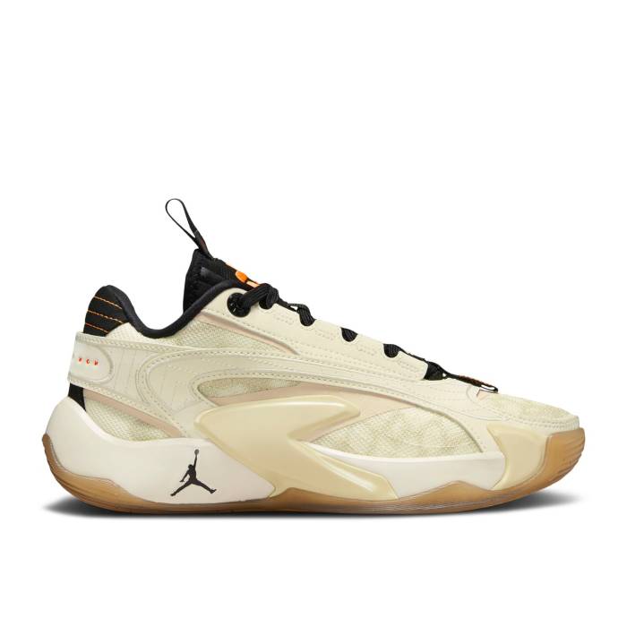 ナイキ エアジョーダン Air Jordan 【 Jordan Luka 2 ガウス \u0027Neutral\u0027 Youth Coconut Milk/Fossil/Lemon Drop/Black 】 御坊っちゃん キッズ 黒いこと 黒いこと 靴-キッズファッション