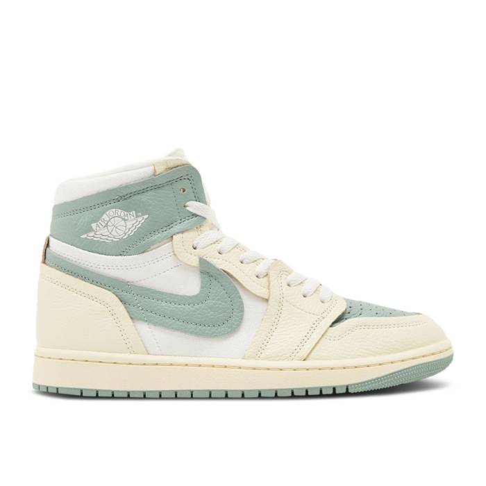 ナイキ エアジョーダン Air Jordan 【 Wmns Jordan 1 High Method Of Make \u0027Jade Smoke\u0027 Women Legend Sand/Jade Smoke/Sail/Muslin 】 ご機嫌 レディース Legend 昔ばなし 砂色・砂子 翡翆・ジェード