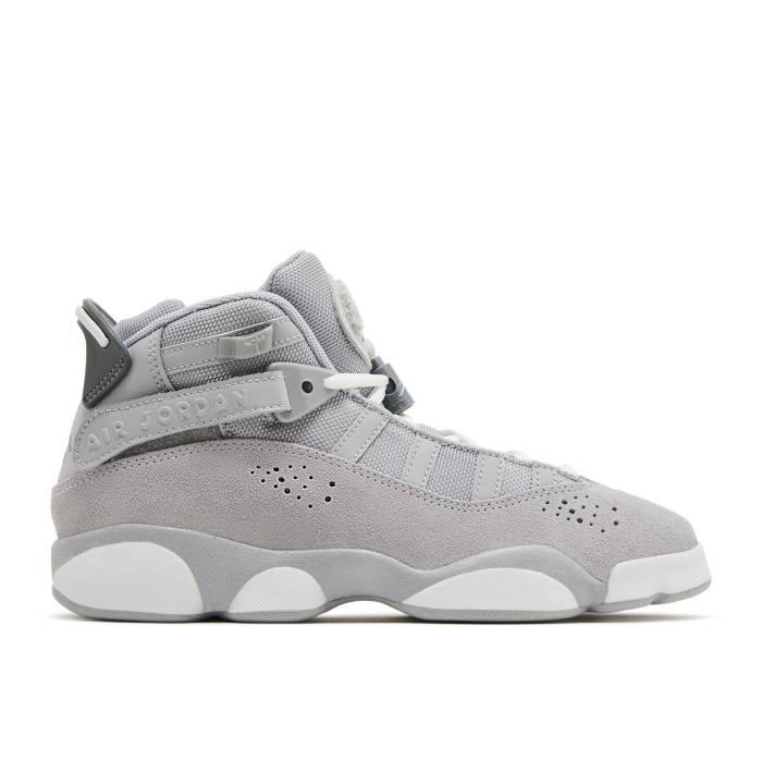ナイキ エアジョーダン Air Jordan 【 Jordan 6 Rings ガウス \u0027Wolf Grey\u0027 Youth Wolf Grey/White/Cool Grey 】 輪っか 御坊っちゃん キッズ 薄墨色 薄墨色 白いこと 白いこと 冷やりとした